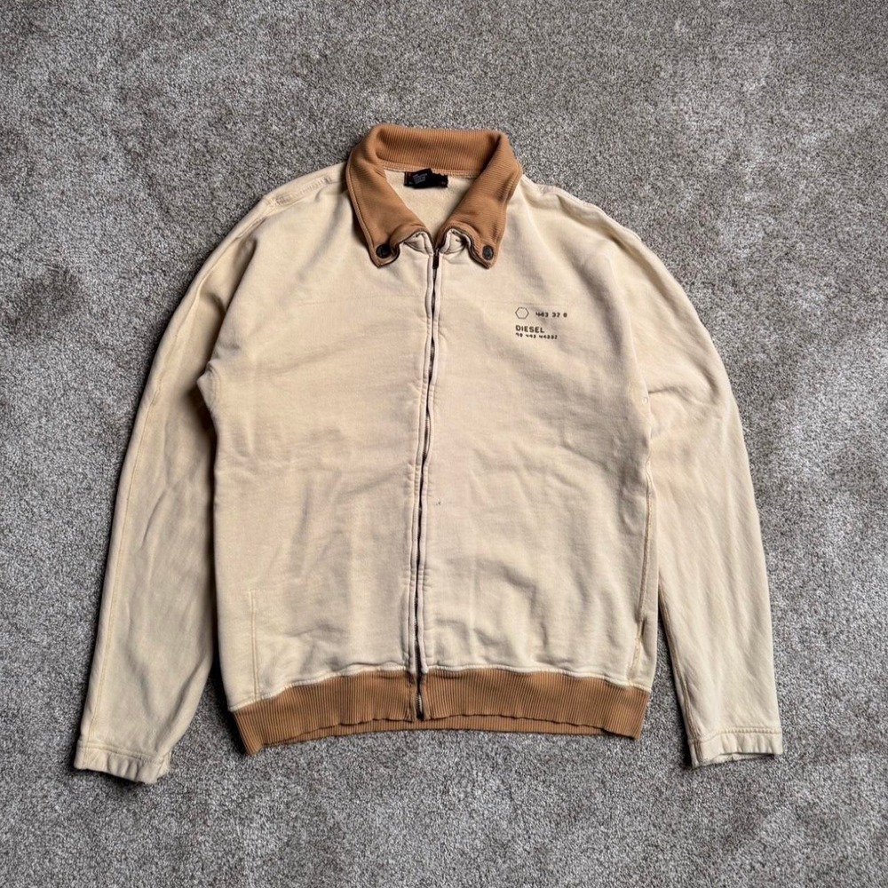 TAN DIESEL BUTTON COLLAR JACKET
